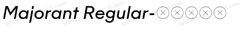 Majorant Regular字体转换